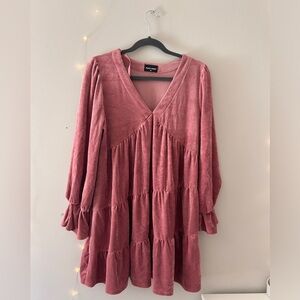 Boutique Never Worn V-Neck Velvet Dress